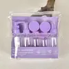 Kit de Engarrafamento para Viagem Frasco Cosmético de Plástico Transparente 60ml Frasco de Loção Frasco Portátil para Creme Frasco Vazio com Spray