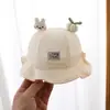 Sombrero de Bebé Primavera y Otoño Delgado Lindo Súper Lindo Sombrero Fetal de Pescador para Niños y Niñas Bebé Recién Nacido Edad de Meses Pequeño Viaje Sombrero Cubeta