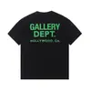 Camiseta Vintage de Calle con Estampado de Galería, Camiseta de Moda con Estampado de Letras, Camiseta Casual de Cuello Redondo, Top de Marca de Verano