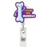 Porta-credencial retráctil de acrílico para medicina, botellas de medicina, corazón, hebilla de identificación, regalo para el Día del Doctor y la Enfermera, hebilla de fácil extracción