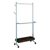 Perchero de hierro forjado para interiores, de pie, transfronterizo, perchero para ropa, uso doméstico en dormitorio, estante de almacenamiento vertical móvil