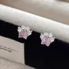 Novos Brincos de Tarraxa Fofos de Pata de Gato com Zircônia Estilo Coreano Doce Fresco Brinco Delicado Diário Stud de Osso da Orelha