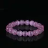 Pulseira de Cristal Pedra Olho de Gato Rosa para Mulheres, Apresentando um Design Fresco e Delicado de Cristal Olho de Gato Pedra da Lua Rosa Combinado com Contas Douradas de Areia