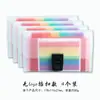 Carpeta de Acordeón de Colores Arcoíris A6 Mini Organizador de Documentos con 13 Compartimentos, Carpeta Portátil Personalizable para Documentos de Oficina