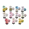 4.5*4.5mm Acrílico Pequeño Esmerilado con Chispas Doradas Muguete Pulsera Hecha a Mano DIY Estilo Antiguo Material para Accesorios de Soporte de Flores