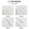 Dobladillo interior - dos largos de pantalón disponiblesPantalones de traje de seda de hielo blancos para mujer, pantalones casuales de verano finos de pierna ancha con una caída fluida