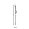 Conjunto de Talheres Ocidentais de Aço Inoxidável Ins304 Criativo com Cintura Pequena para Faca de Bife, Garfo, Colher, Colher de Café, Garfo de Frutas