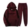 Conjunto de Sudadera con Capucha para Hombre y Mujer Otoño e Invierno 230g Peso Pesado Estampado de Letras