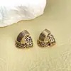 Pendientes Geométricos de Metal con Textura Exagerada de Personalidad Retro con Estilo Único y Genial Juego de Pendientes Venta al por Mayor