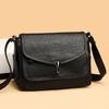 Bolsa Feminina Transfronteiriça 2024 Nova Bolsa para Mulheres de Meia-idade Estilo Coreano Simples Bolsa de Ombro Transversal Bolsa de Mão Atmosférica Tendência para Mãe