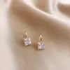 Pendientes Cuadrados de Aleación en Blanco y Negro, Modelo Más Vendido Transfronterizo, Venta Directa Caliente de Aliexpress desde el Fabricante, Pendientes Negros y Colgantes para Orejas