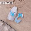 Arte de Uñas 9*10 Mariposa de Cristal Fondo Plano Diamante Tridimensional Color Moca Transparente Aurora Color Mixto Diamante de Forma Especial Decoración de Uñas