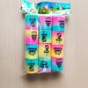 Círculo Mágico Arco-Íris Mini Carinha Sorridente 3,2 x 3,5 cm Jenga Círculo Colorido de Mola Brinquedo Infantil Atacado de Fábrica