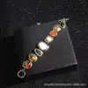 Pulseiras Populares de Grandes Marcas Europeias e Americanas, Pulseiras Geométricas de Metal e Pedra Personalizadas da Moda, Venda Direta de Fabricantes Atacadistas