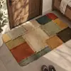 Alfombrilla de Piso de Barro Diatómico para Baño Antideslizante Absorción de Agua Secado Rápido Felpudo para Puerta de Inodoro Alfombra con Textura Imitación Tejida Venta al por Mayor