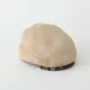 Gorro para Bebé Otoño e Invierno Estilo Retro Estampado de Leopardo Gorro Adelantado Niños y Niñas Boina Invertida Moda Fresca Gorro para Vestir