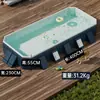 Piscina Inflável Espessa Resistente ao Desgaste Piscina Inflável para Piscina Externa Sem Inflar Piscina Dobrável para Brincadeiras Aquáticas Piscina de Água de PVC para Casa de Crianças
