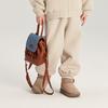 2024 Nuevo Traje Cálido Holgado de Otoño e Invierno Pudín Haru Girls Otoño Chaqueta con Capucha Pantalones Casuales Conjunto de Dos Piezas