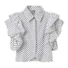 Ropa de mujer transfronteriza al por mayor 2026 otoño nuevo estilo europeo y americano versátil nicho camisa corta de manga abullonada