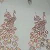Novo Vestido Cheongsam Clássico Bordado Tecido Bordado Mancha Bronzeamento Tecido Bordado Plano