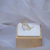 Corea del Sur Dongdaemun lujo ligero exquisito micro incrustado circonita amor estrella de cinco puntas sentido de diseño femenino anillo abierto anillo simple