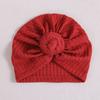 Gorro gofre de lana tejida para bebé recién nacido transfronterizo, con lazo, gorro tipo pullover para niños, lindo gorro de barco para salir