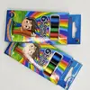 Estuche de Papel con 6 Lápices de Colores de 6 Colores con Mina de 2 mm, Mini Lápices de Madera de Colores de 9 cm de Largo para Colorear y Dibujar, Set para Niños