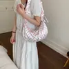 Bolso Cruzado de Pana Retro Nuevo 2026 para Mujer, Bolso de Hombro Tipo Tote de Lunares Estilo Coreano de Gran Capacidad, Bolso Dumpling para Estudiantes