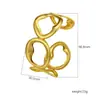 Europa y Estados Unidos popular pulsera de acero inoxidable transfronteriza personalizada chapada en oro apertura retro francesa elegante pulsera de acero de titanio de alta calidad