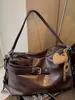 Nova Bolsa Casual Retro de Grande Capacidade para Mulheres Outono 2026, Bolsa de Ombro Transversal Cor Sólida, Bolsa Tote Estilo Executivo