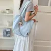 Bolsa Tote de Bolinhas Estilo Coreano 2026 para Mulheres, Bolsa de Ombro Grande Capacidade para o Dia a Dia, Novo Modelo para Estudantes, Bolsa de Mão Versátil para a Aula
