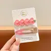 Pinza para el pelo con estampado de leopardo y flores, accesorio para el pelo elegante y exquisito, pinza dulce para flequillo, pinza para el pelo para mechones sueltos, adorno para el pelo elegante y exquisito