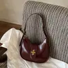 Bolso de Lazo de Diseño Nicho Coreano, Bolso de Hombro de Moda Versátil Retro, Bolso de Mano Cruzado de Textura de Alta Calidad