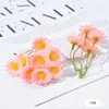 Ramo de Crisantemos Pequeños Arrugados Estilo Bosque Transfronterizo Flor Artificial DIY Material para Tocado de Flor Artificial 5 Accesorios de Guirnalda de Margaritas Pequeñas