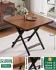 Mesa de jantar dobrável para uso doméstico, mesa pequena, mesa redonda simples, portátil para casas de aluguel, uso externo, adequada para montar barracas e comer