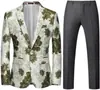 Terno Colorido de Moda Transfronteiriço terno Roupa de Performance de Palco Masculina Banquete Casual de Negócios Terno Pequeno Terno Masculino de Duas Peças