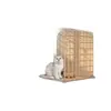 Jaula para Gatos Inodoro para Gatos del Hogar Villa Integrada para Gatos Sin Ocupar Espacio Jaula para Gatos Súper Grande Espacio Libre Nido para Gatos de Interior