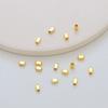 Joyería DIY Conservación de Color Accesorios de Cobre Cuentas de Agujero Medio 14K Cobre Chapado en Oro Real Cuentas Rectangulares Cuentas Geométricas Hechas a Mano