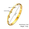 Pulsera de Acero Inoxidable con Clavo y Circonita No se Desvanece, Lujo Accesible para Niñas Pulsera de Corazón de Acero de Titanio Electrochapado de Oro de 18 Quilates