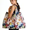 En Stock Bolso de Almacenamiento de Tela Oxford Encriptada Ecológico Portátil Plegable Bolsa de Compras para Supermercado Bolso Tote para Mujer Bolso de Mano para Regalo