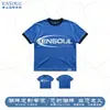 Camiseta de algodón puro de manga corta para hombre estilo retro americano, nueva camiseta casual versátil de manga corta estampada de ajuste slim para verano para hombres