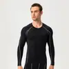 Camiseta de Entrenamiento para Correr y Fitness Ajustada para Hombre Amazon Elástica de Secado Rápido Manga Larga 1E18