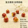 Novo Estilo Método Antigo Ouro Fosco Tun Jin Shou Família de Três Atração de Riqueza Pulseira DIY Colar Cordão de Pulseira Acessórios de Joias Atacado