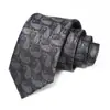 Corbata Negra de Lujo para Hombre, Corbata de Color Sólido de 8 cm, Corbata con Logo Personalizado para Hombres
