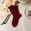 Calcetines de Invierno Nuevos de Dibujos Animados Tridimensionales del Año Nuevo Zodiacal Venta al por Mayor Calientes con Bloques de Color Estilo Coreano Calcetines Holgados para Mujer
