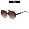 Gafas de sol poligonales de estilo nuevo de moda europea y americana, personalizadas y versátiles, gafas de sol casuales de alta gama para mujer, gafas anti-UV
