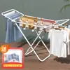Secador de Ropa Plegable de Pie para Interior Balcón Forma de Ala Simple para el Hogar Barra para Secar Toallas Edredones Hushitong Trading