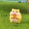Hamster Fofo Comendo Transfronteiriço Paisagismo de Micro Jardim Pequenos Enfeites Desenho Animado Hamster Pequeno Acessórios de Decoração de Mesa