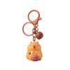 En stock, bonito llavero con colgante de mano de kapibala, adorno de muñeca de coche de dibujos animados, llavero colgante.