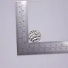 Pieza Redonda Grabada de Aleación Accesorios para Joyería DIY Textura de Ola de Agua Colgante Geométrico Colgante Pequeño Llavero Colgante para Bolso
